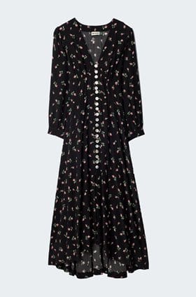 Avalyn Dress in Sienna Bud Black