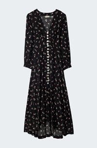 avalyn dress in sienna bud black