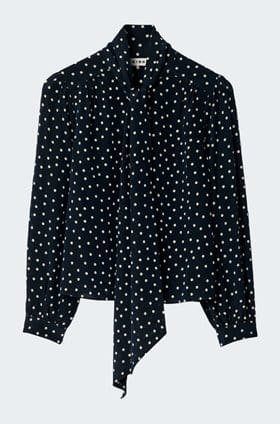 Melaina Top in Layla Dot Navy