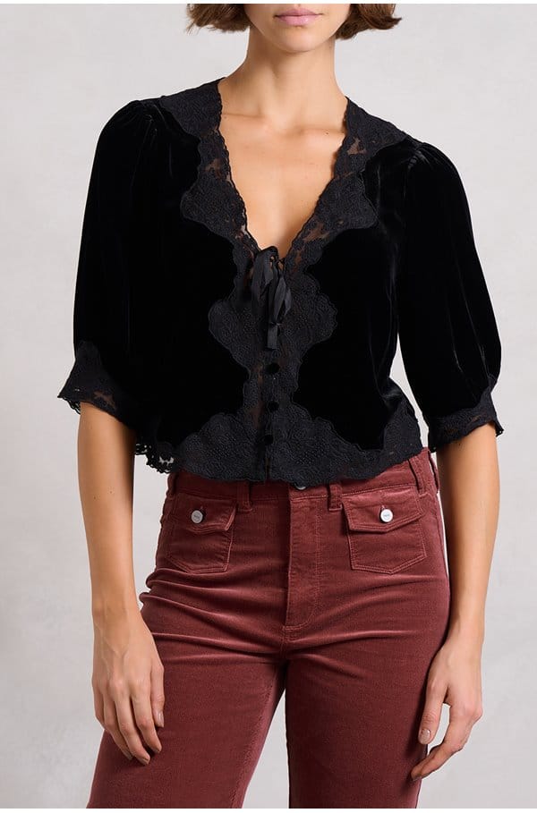 ursula top in black