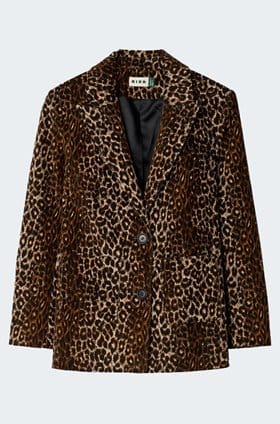 Xander Jacket in Lyra Leopard Black