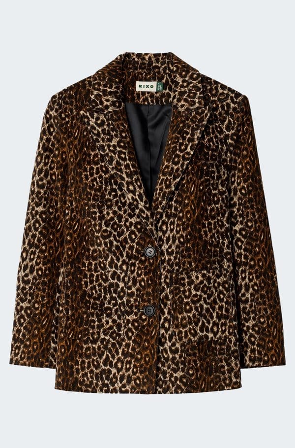 xander jacket in lyra leopard black