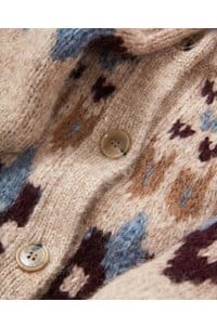 christina cardigan in oatmeal melange multi