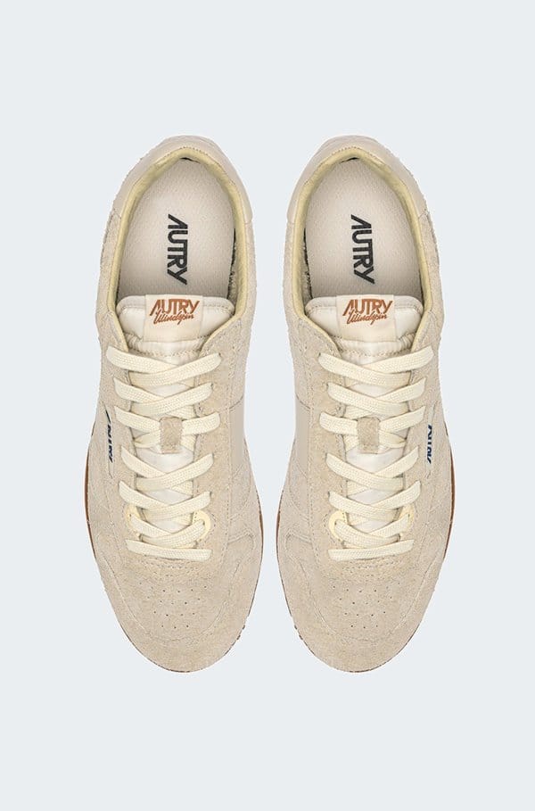 wind spin sneaker in seude leather neutral