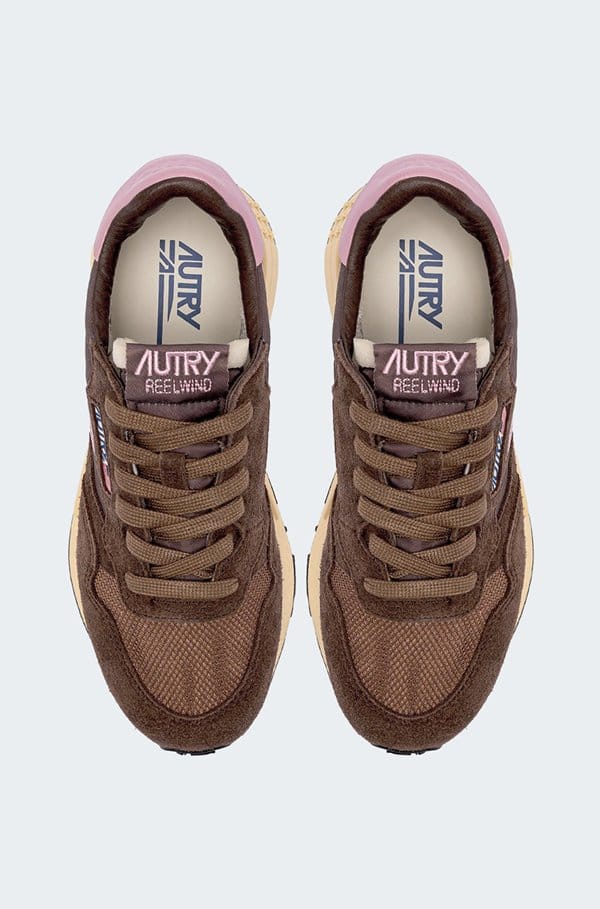 reelwind sneaker in nylon suede plugh zephyr