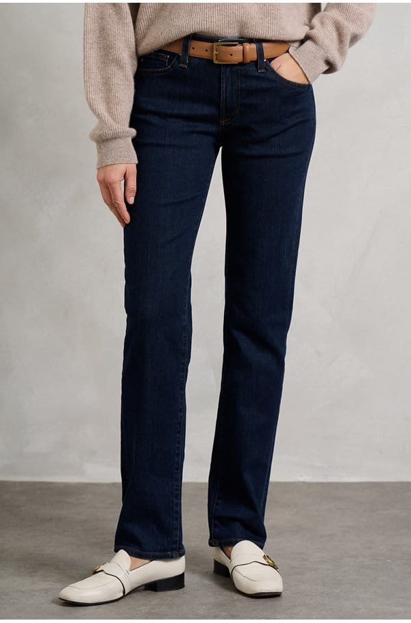 sandra straight in modern indigo