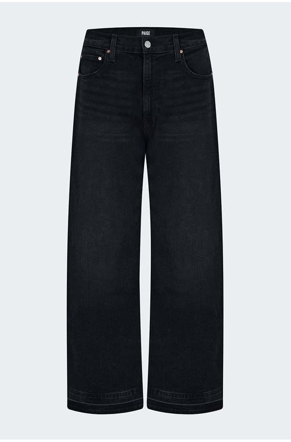 arellia ankle with undone hem in black void 