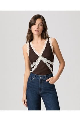 Terezia Top In Chocolate Ivory