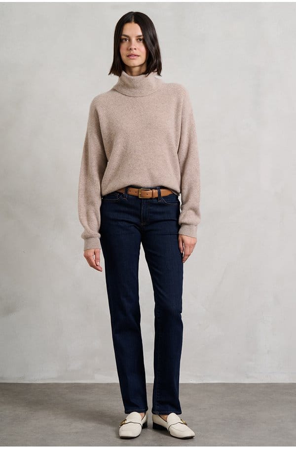 aria sweater in light beige heather 