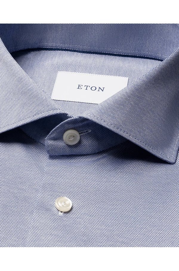 filo di scozia shirt in mid blue