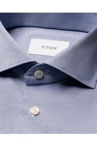 filo di scozia shirt in mid blue