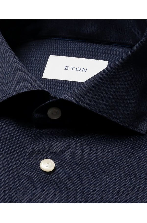 filo di scozia shirt in navy