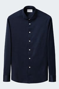 filo di scozia shirt in navy