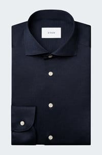 filo di scozia shirt in navy