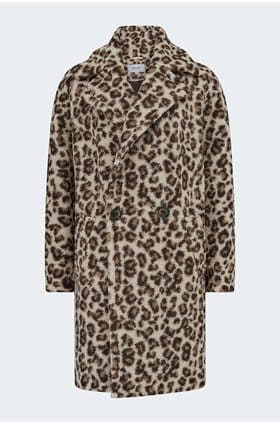Boucle Coat in Animal