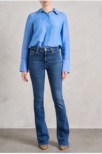 high rise laurel canyon in aerial 