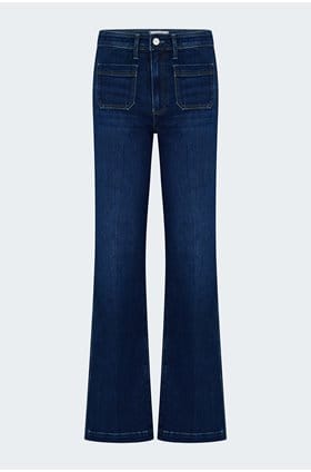 Leenah Wide Jean with Patch Pockets in Cambres