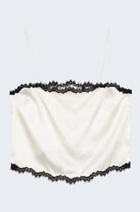 loure top in sea salt noir