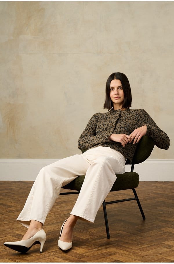 matilda cardigan in spotted