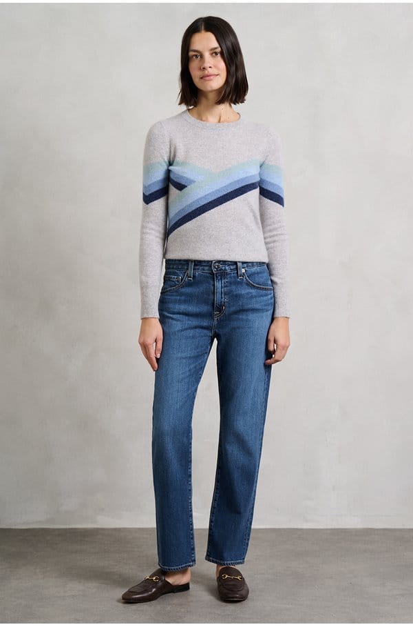 myna jumper in grey blue 