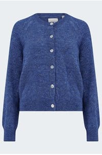 petra cardigan in blue dusk