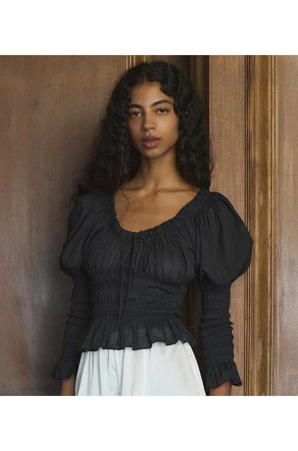 baptisia top in black