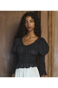 baptisia top in black