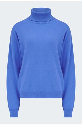 Malibu Roll Neck Knit in Tide