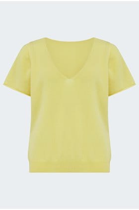 Biarritz Knitted Tee in Limonada