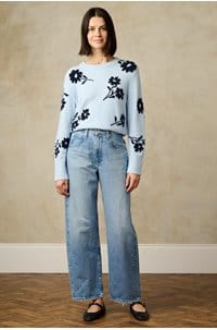 hattie barrel leg in blueprint