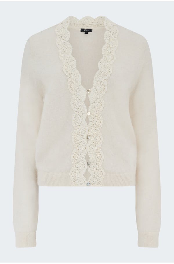 mer cardigan in ivory