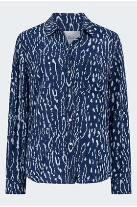 Josephine Shirt in Navy Lynx