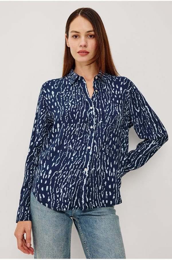 josephine shirt in navy lynx