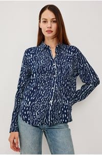 josephine shirt in navy lynx