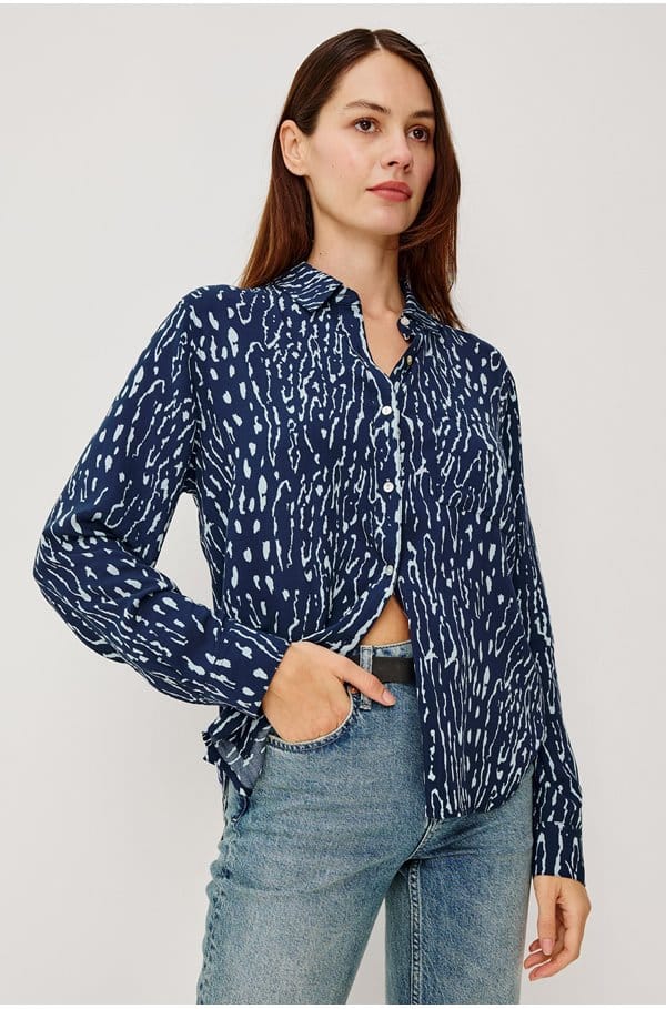 josephine shirt in navy lynx