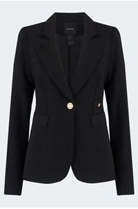 classic duchess blazer in black