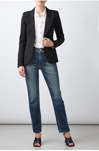 classic duchess blazer in black