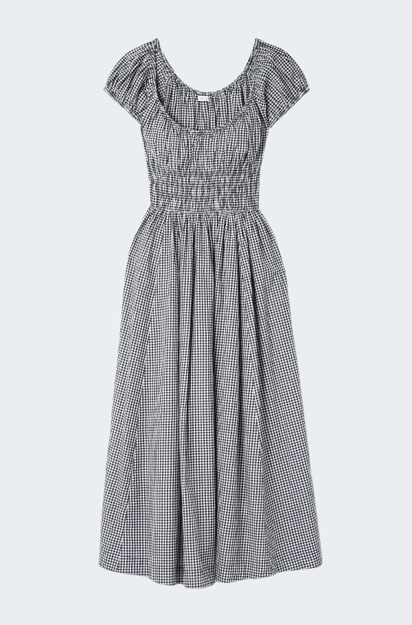 quinley dress in la maddalena gingham