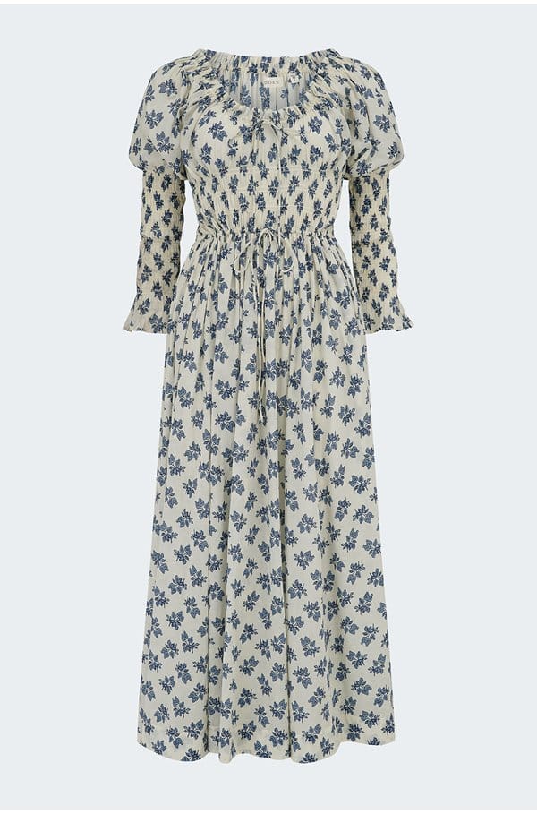 kaira dress in pomegranate bloom