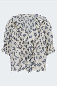 henri top in pomegranate bloom