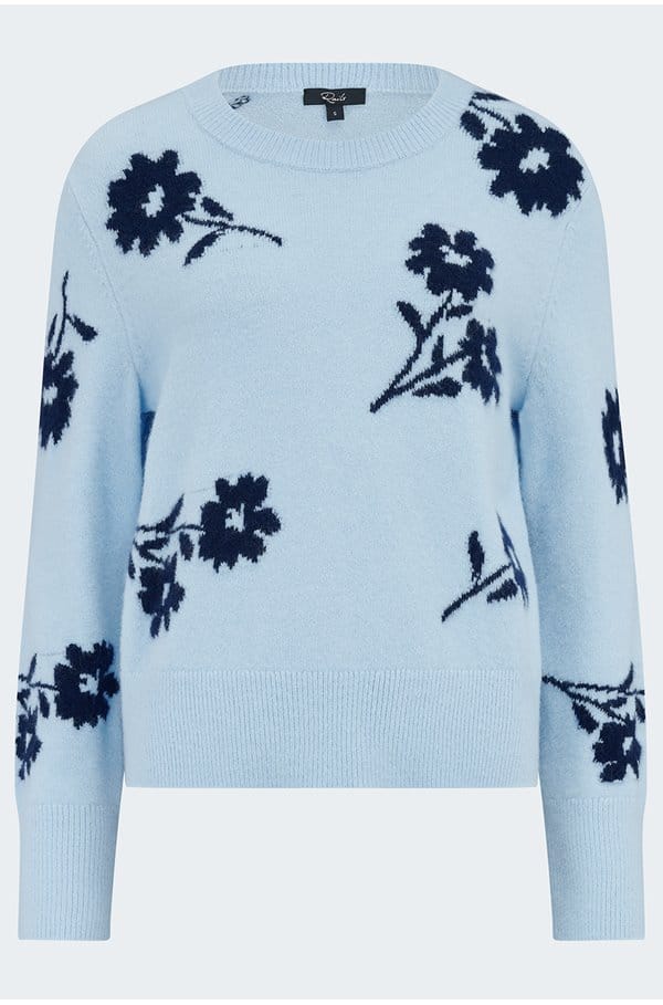 anise jumper in blue floral