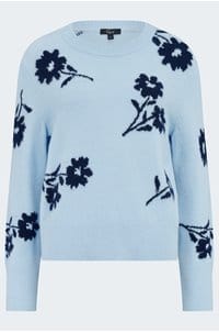 anise jumper in blue floral