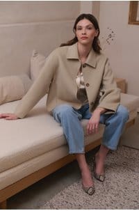 gyoda jacket in craie