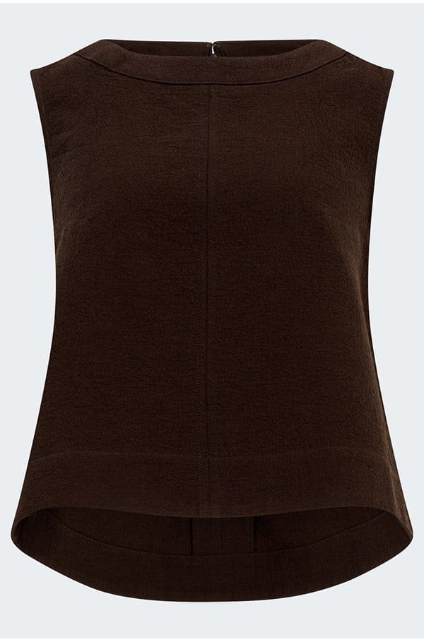 pampa top in chocolat