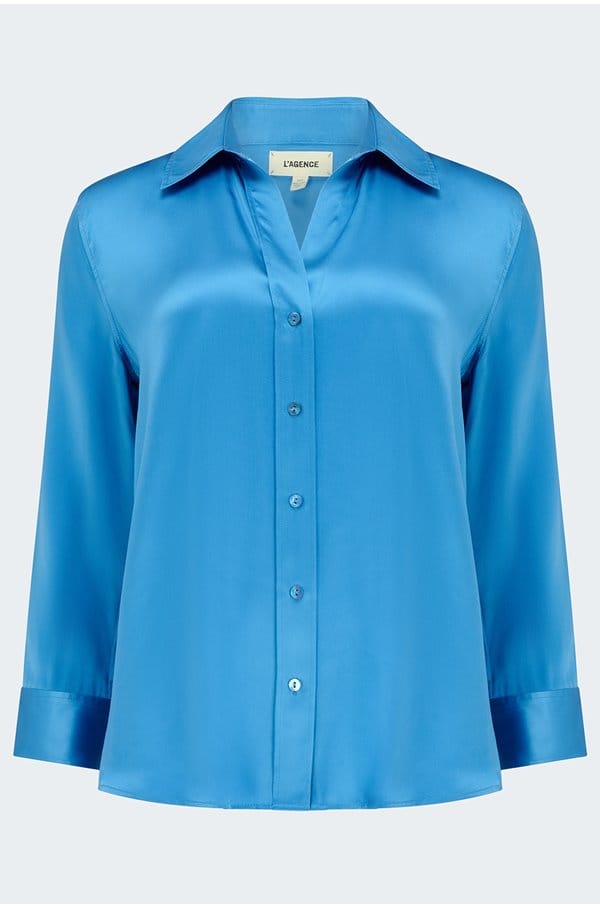 dani blouse in regatta blue
