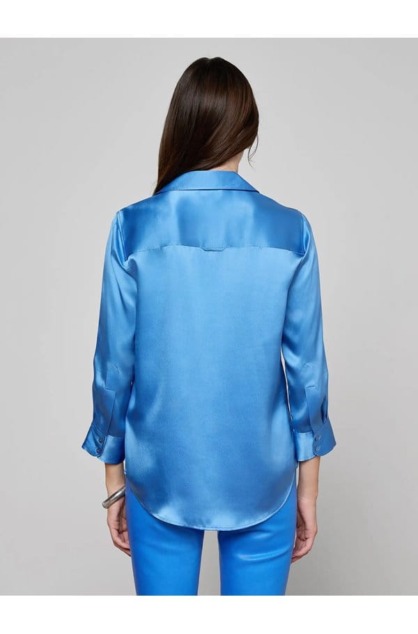 dani blouse in regatta blue