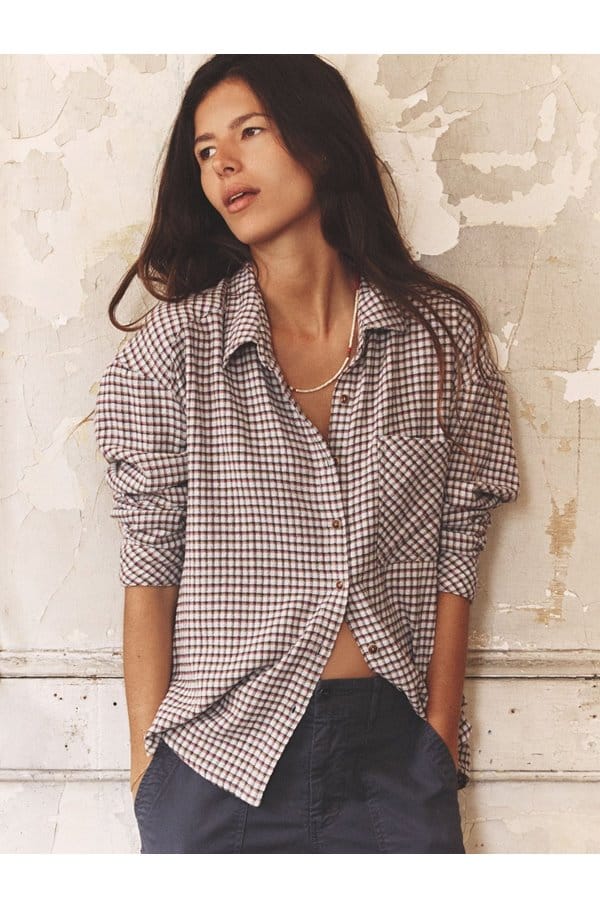 jordy shirt in baby blue check