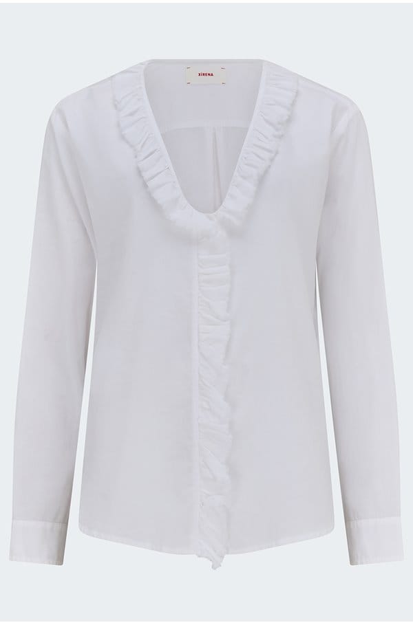 kayde top in white