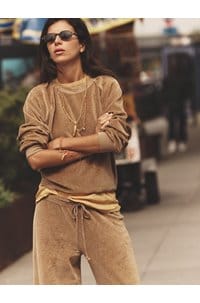 pierre sweatshirt in heather camel