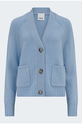 V Cardigan in Pale Blue